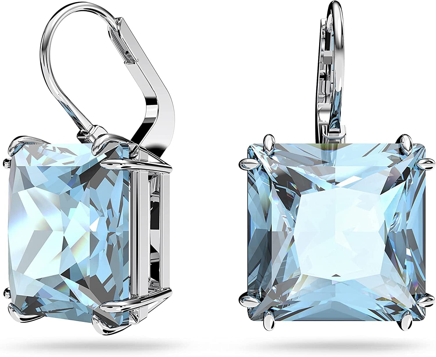 Swarovski Millenia Crystal Jewelry Earring Collection, Blue Crystals, Pink Crystals, Yellow Crystals, Clear Crystals, Rhodium Finish