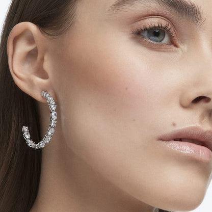 Swarovski Tennis Deluxe Jewelry Collection, Rhodium & Rose Gold Tone Finish, Clear Crystals