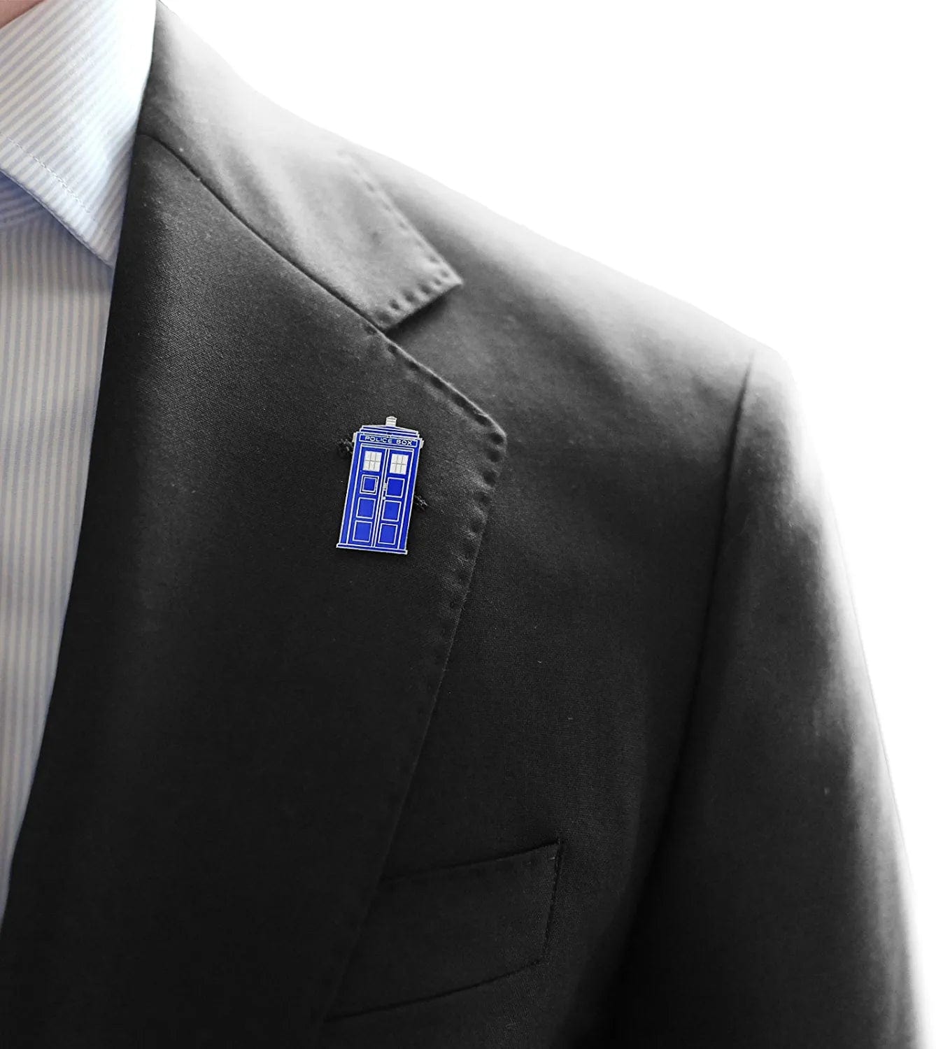 Tardis Whovian Retired Enamel Lapel Pin 1"