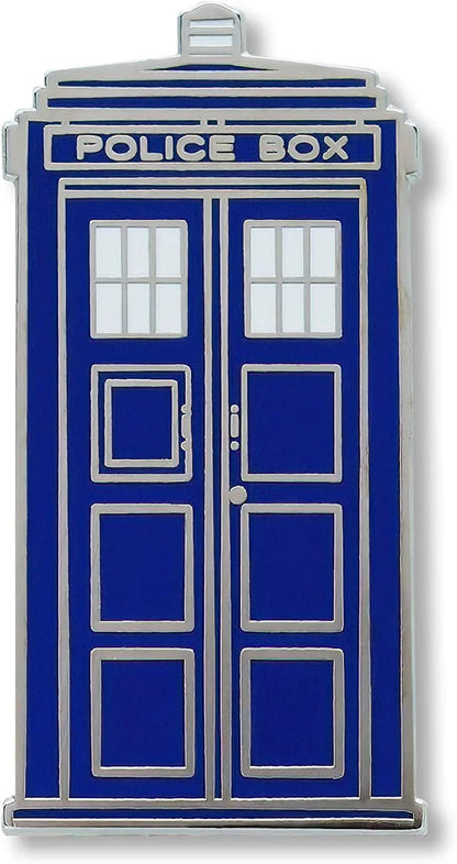 Tardis Whovian Retired Enamel Lapel Pin 1"