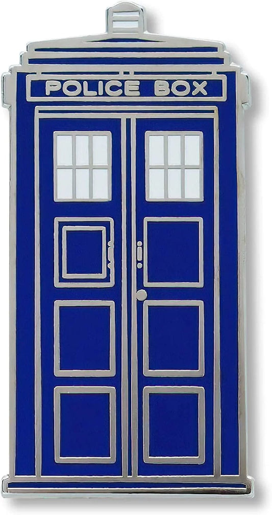 Tardis Whovian Retired Enamel Lapel Pin 1"
