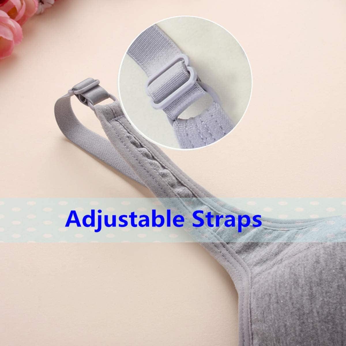 Teens Girls Cotton Bras Wire Free Lightly Padded Sports Training Bras