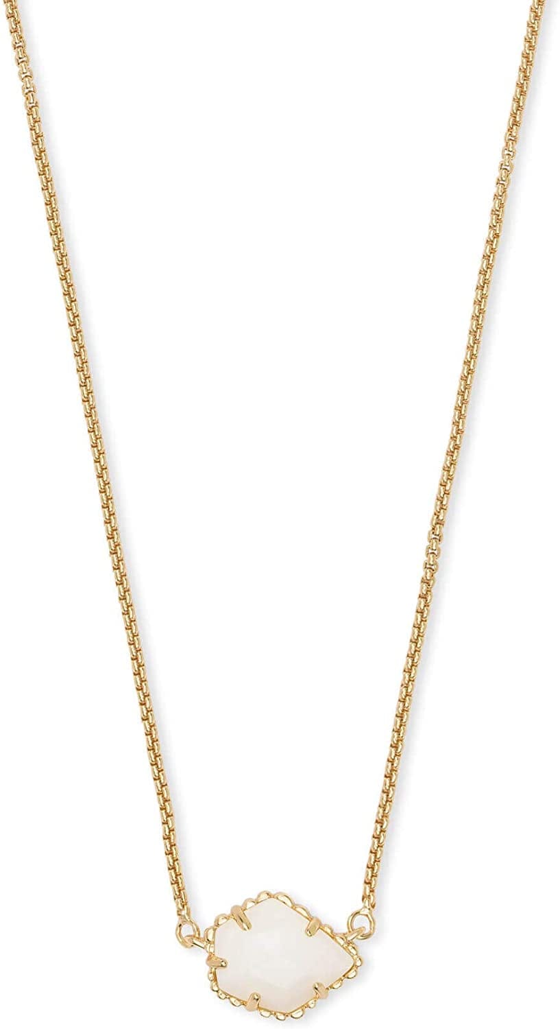 Tess Pendant Necklace for Women, Fashion Jewelry GOLD-PLATED - WHITE MOTHER OF PEARL