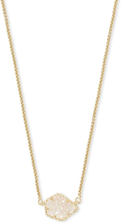 Tess Pendant Necklace for Women, Fashion Jewelry GOLD - IRIDESCENT DRUSY