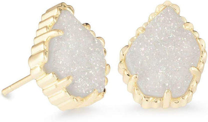 Tessa Stud Earrings for Women, Fashion Jewelry GOLD - IRIDESCENT DRUSY