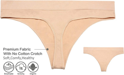Thongs for Women Pack, Seamless Thongs for Women, Thong Underwear for Women, No Show Thongs for Women, Women’S Thongs