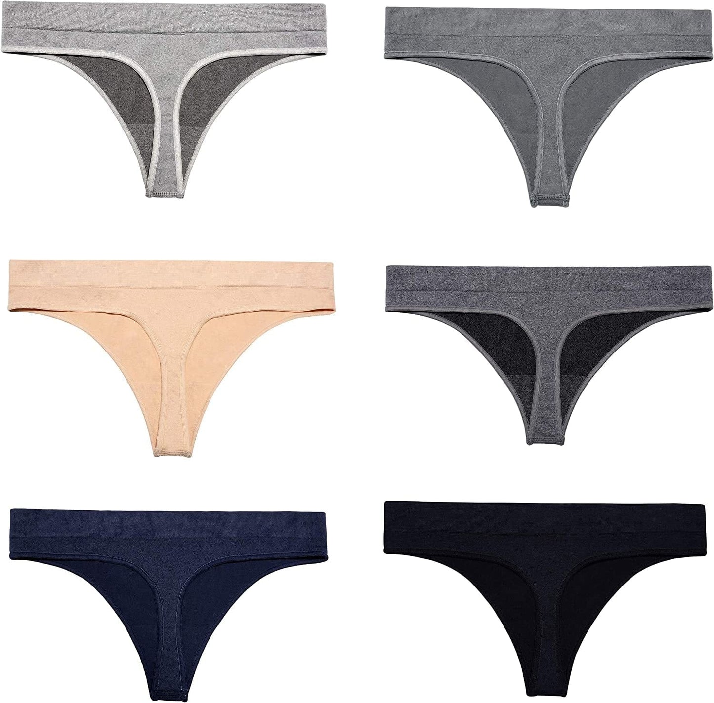 Thongs for Women Pack, Seamless Thongs for Women, Thong Underwear for Women, No Show Thongs for Women, Women’S Thongs