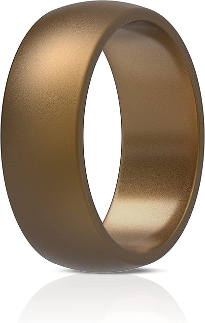 Thunderfit Silicone Wedding Ring for Men & Women - 8.7Mm Wide - 2.5Mm Thick BG - Bronze / 10.5 - 11 (20.60mm)