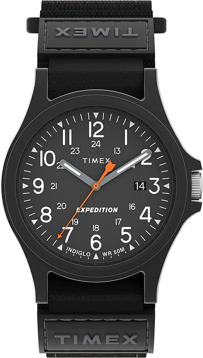 Timex Men'S Expedition Acadia Full Size Watch Black Fast Wrap