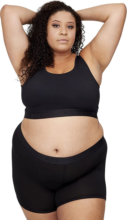 Tomboyx Compression Bra, Chest Binder Alternative, Wireless Full Coverage Medium Support Top, Athletic Sports Bra, (XS-6X)