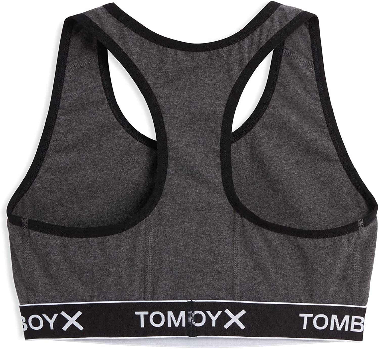 Tomboyx Racerback Bra, Cotton Comfort Bralette for Women, Wireless No-Padding Low-Impact, (3XS-6X)