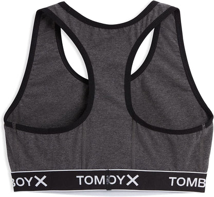 Tomboyx Racerback Bra, Cotton Comfort Bralette for Women, Wireless No-Padding Low-Impact, (3XS-6X)