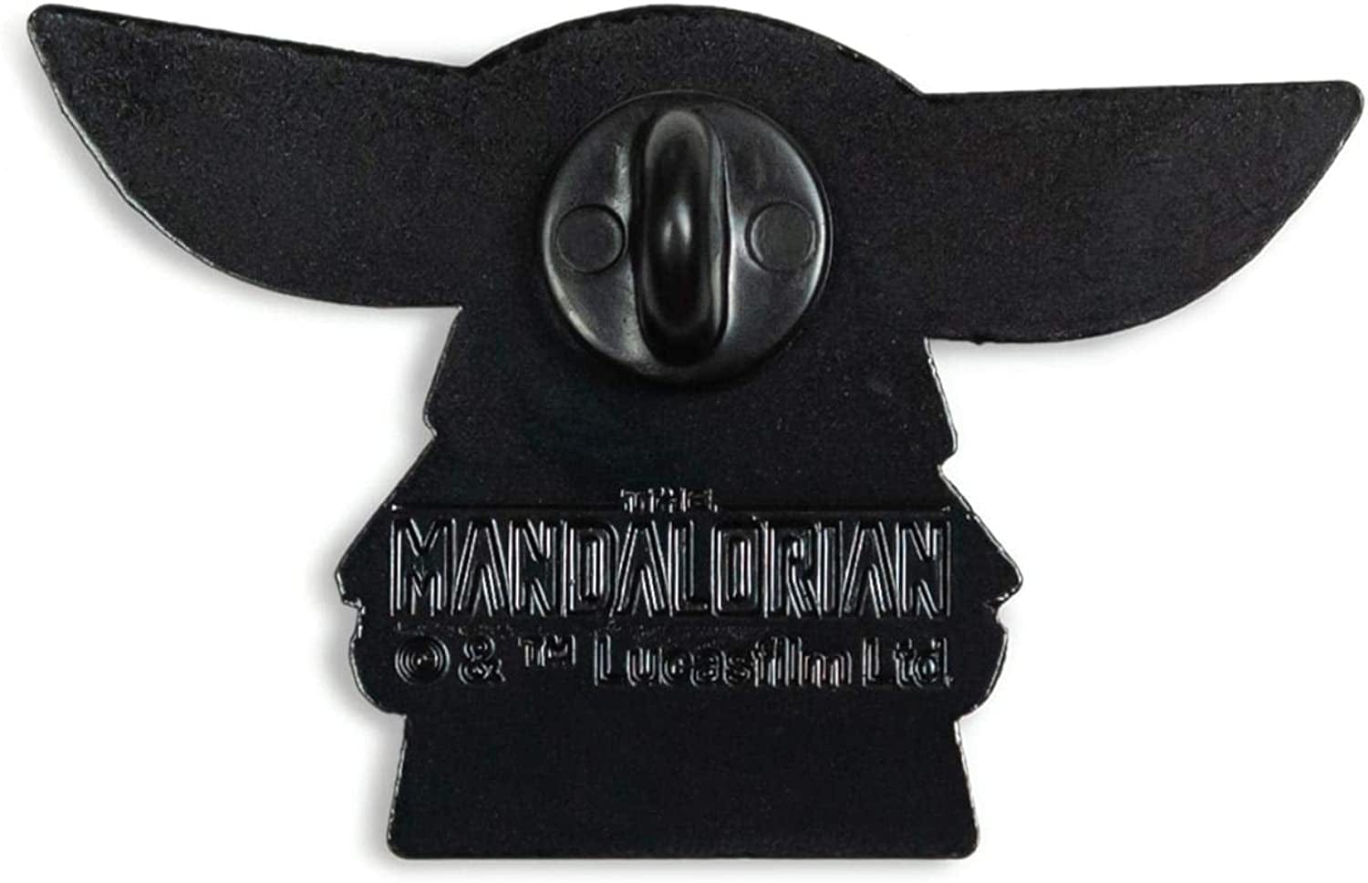 Toynk Star Wars Exclusive Enamel Lapel Pin - the Mandalorian Cartoon Child Baby Yoda Ears up Collectible Badge for Backpacks, Clothes, Bags, Jackets, Hat Accessories
