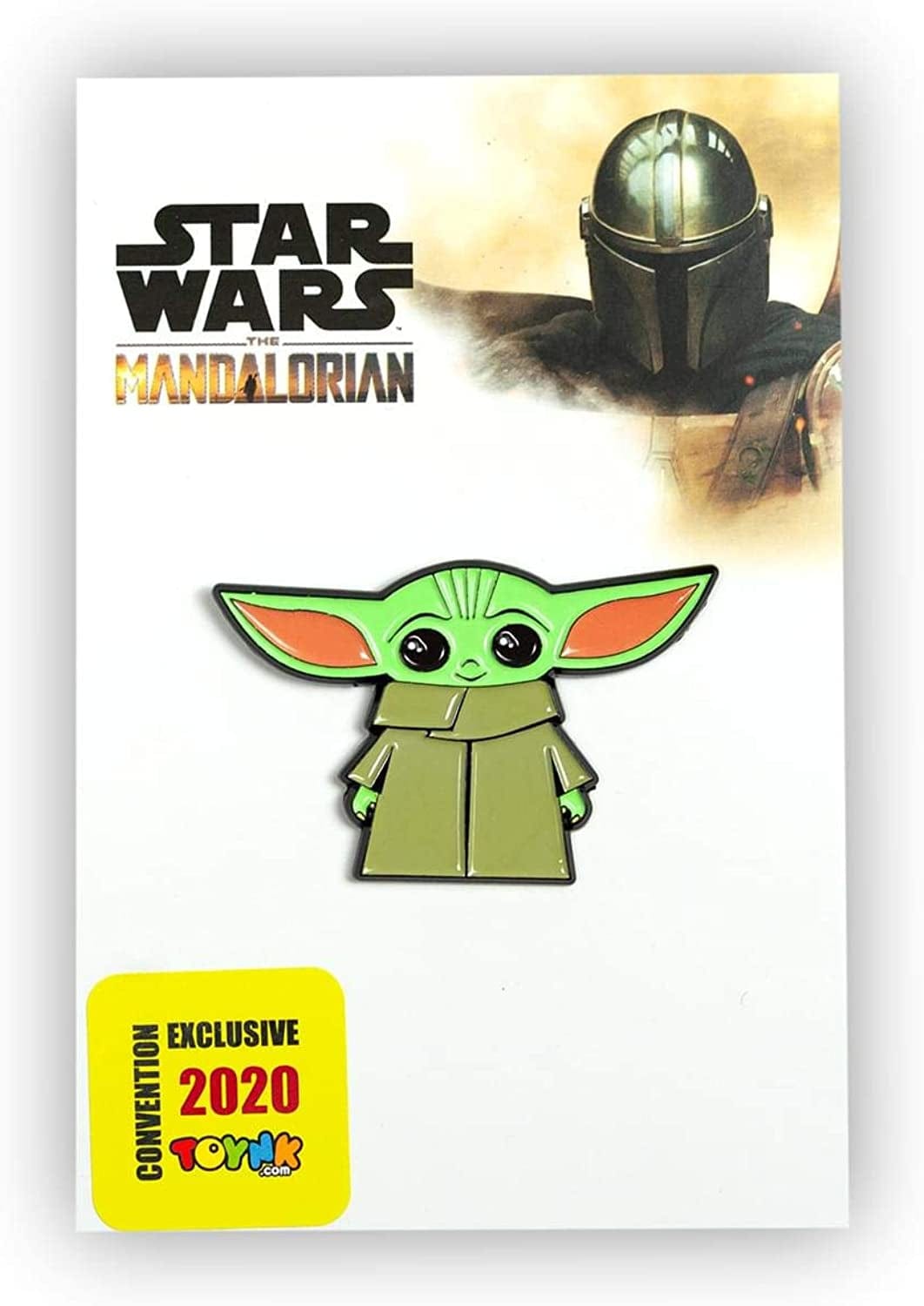 Toynk Star Wars Exclusive Enamel Lapel Pin - the Mandalorian Cartoon Child Baby Yoda Ears up Collectible Badge for Backpacks, Clothes, Bags, Jackets, Hat Accessories