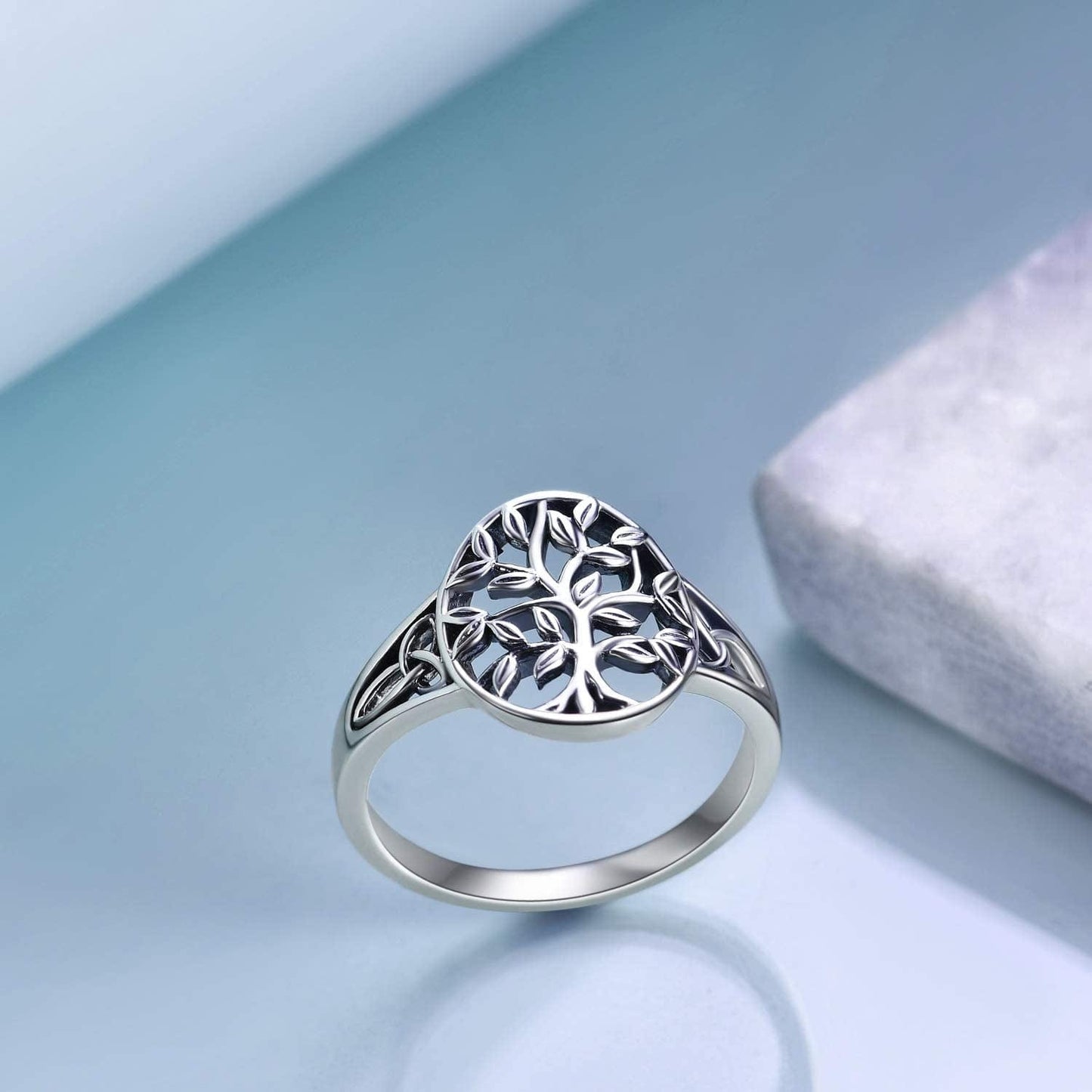 Tree of Life Ring for Her 925 Sterling Silver Tree of Life Rings for Women Girls Celtic Ring Jewelry Birthday Gifts
