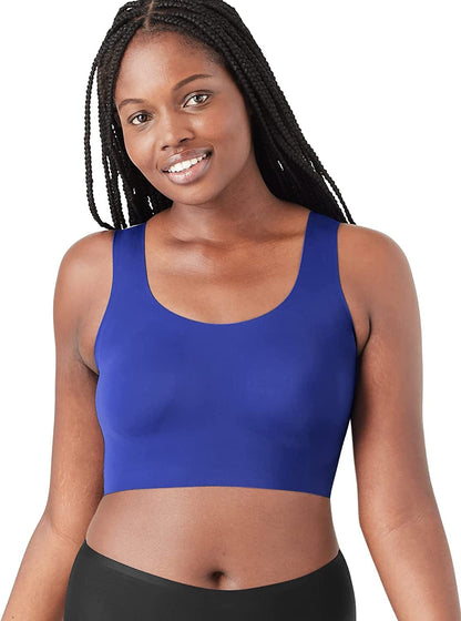 True & Co Women'S True Body Scoop Neck Bra Laguna Blue / Standard Cup / XS (30C-D,32A-B)