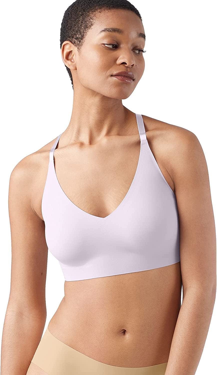 True & Co Women'S True Body Triangle Lace Racerback Bra Lilac Mist / Standard Cup / XL (38C-D,40A-B)