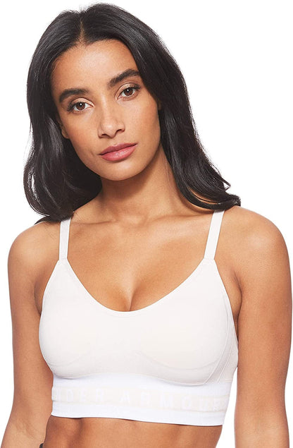 Under Armour Women'S Seamless Longline Sports Bra Apex Pink (675)/White / Small