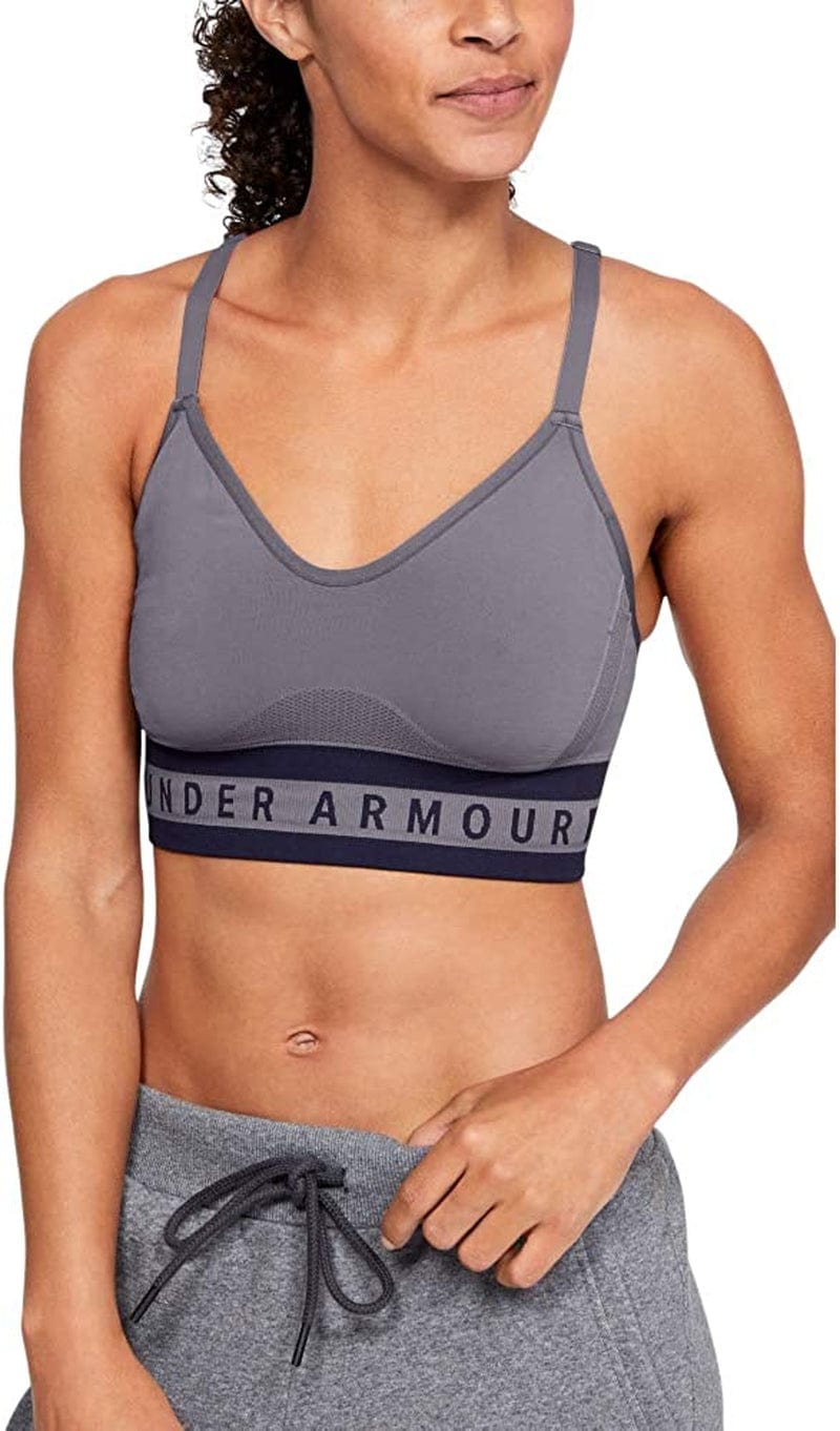 Under Armour Women'S Seamless Longline Sports Bra Flint (033)/Nocturne Purple / X-Large
