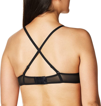Underwire Demi Bra, Best Push-Up Bra with Wonderbra Technology, Smoothing Lace-Trim Bra with Push-Up Cups