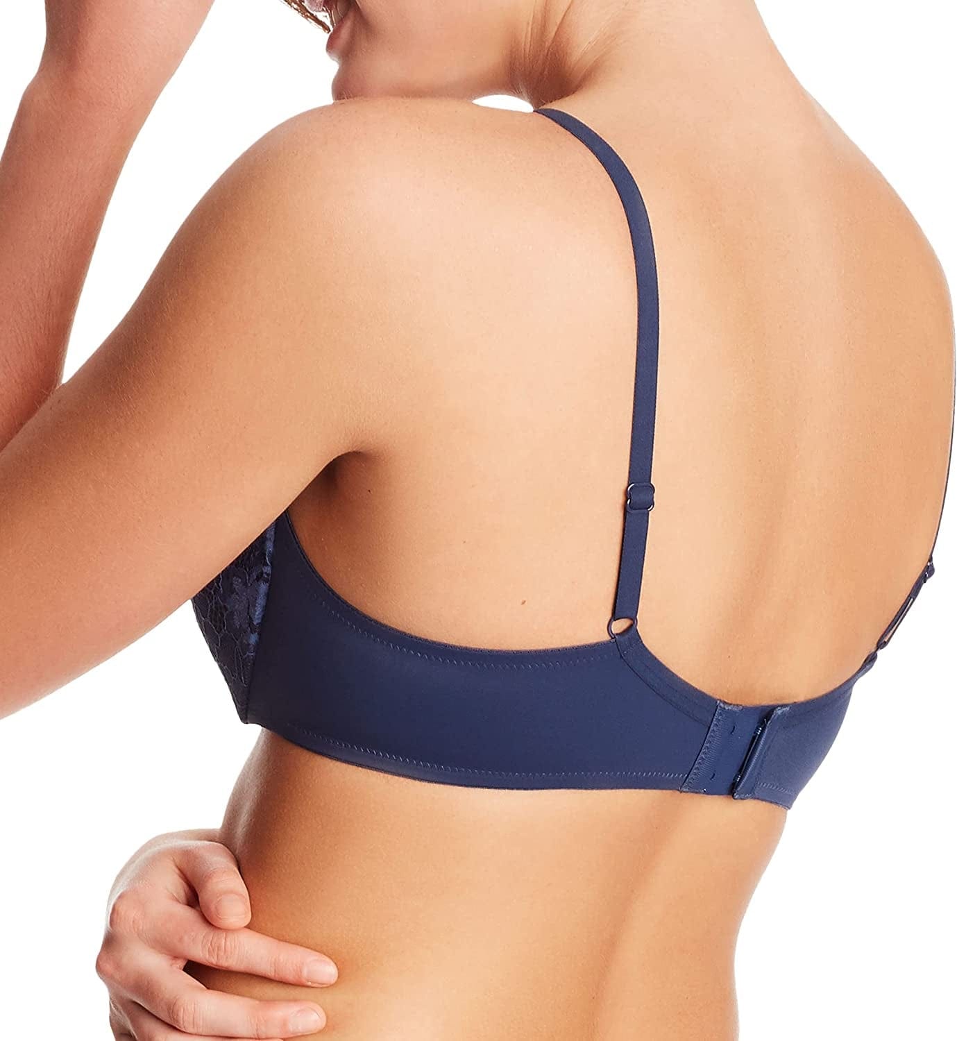 Underwire Demi Bra, Best Push-Up Bra with Wonderbra Technology, Smoothing Lace-Trim Bra with Push-Up Cups
