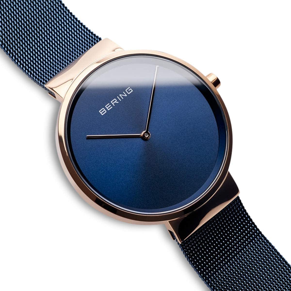 Unisex Analogue Quartz Watch with Stainless Steel Strap 7020-6smd-39mm