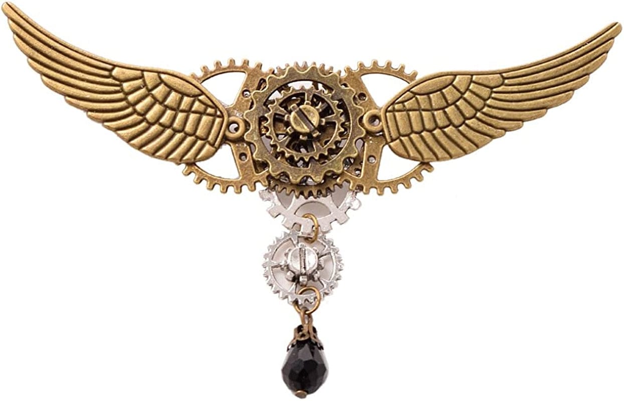 Unisex Steampunk Brooch Lapel Pin E