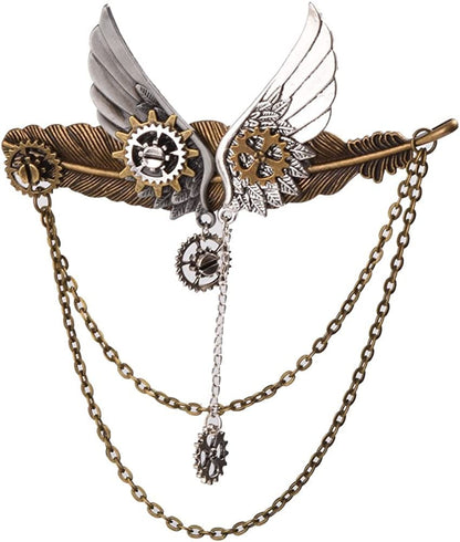 Unisex Steampunk Brooch Lapel Pin U