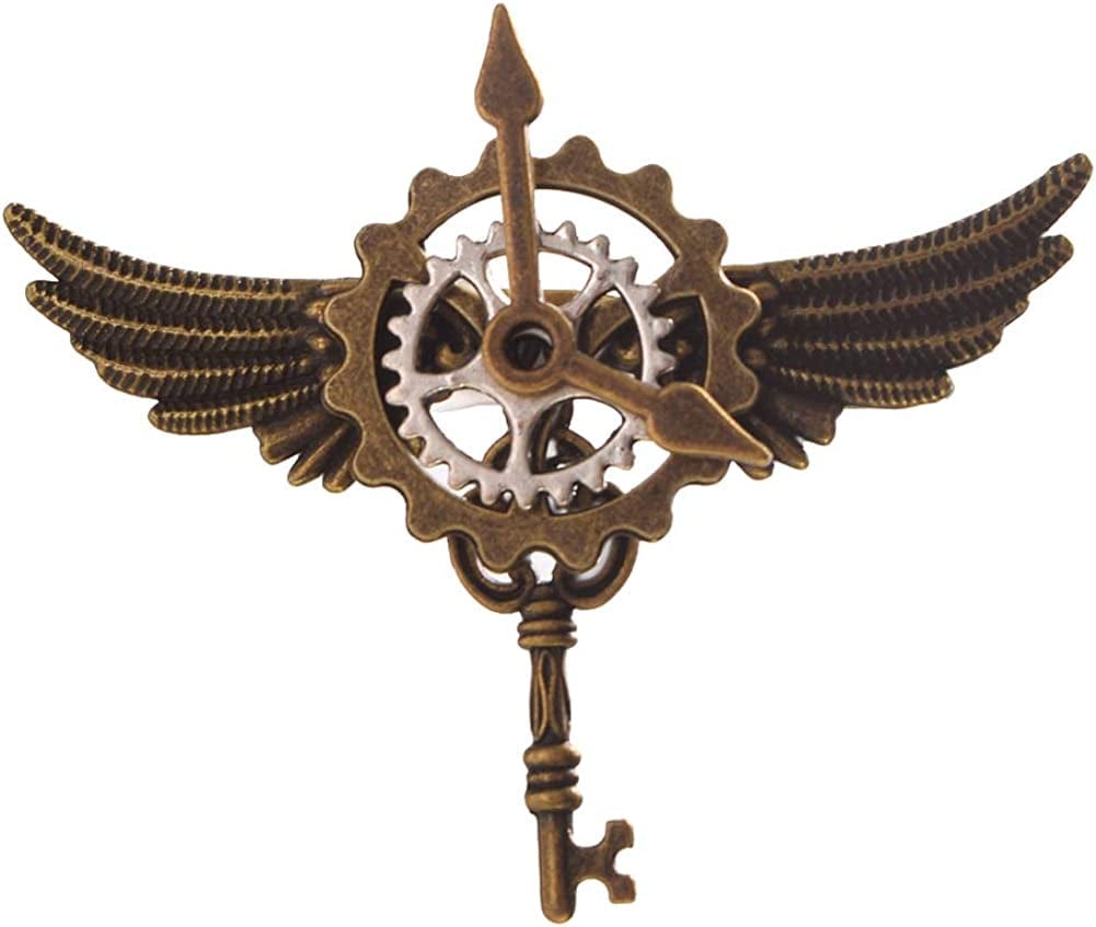 Unisex Steampunk Brooch Lapel Pin M