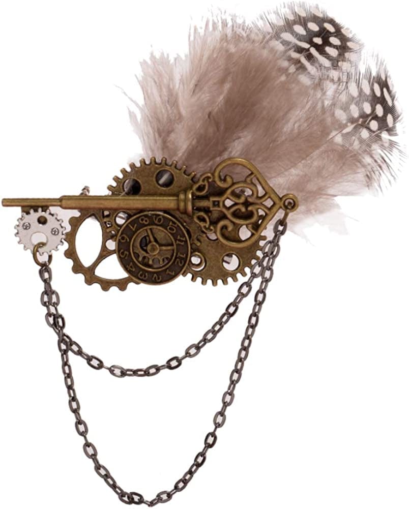 Unisex Steampunk Brooch Lapel Pin H