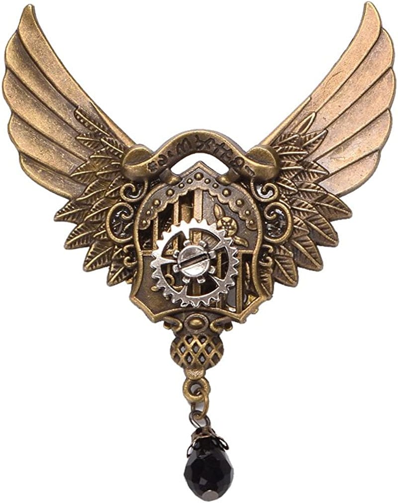 Unisex Steampunk Brooch Lapel Pin C