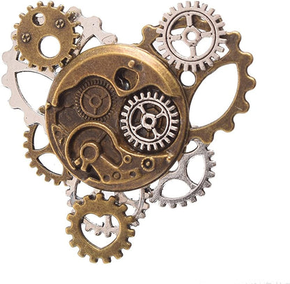 Unisex Steampunk Brooch Lapel Pin N