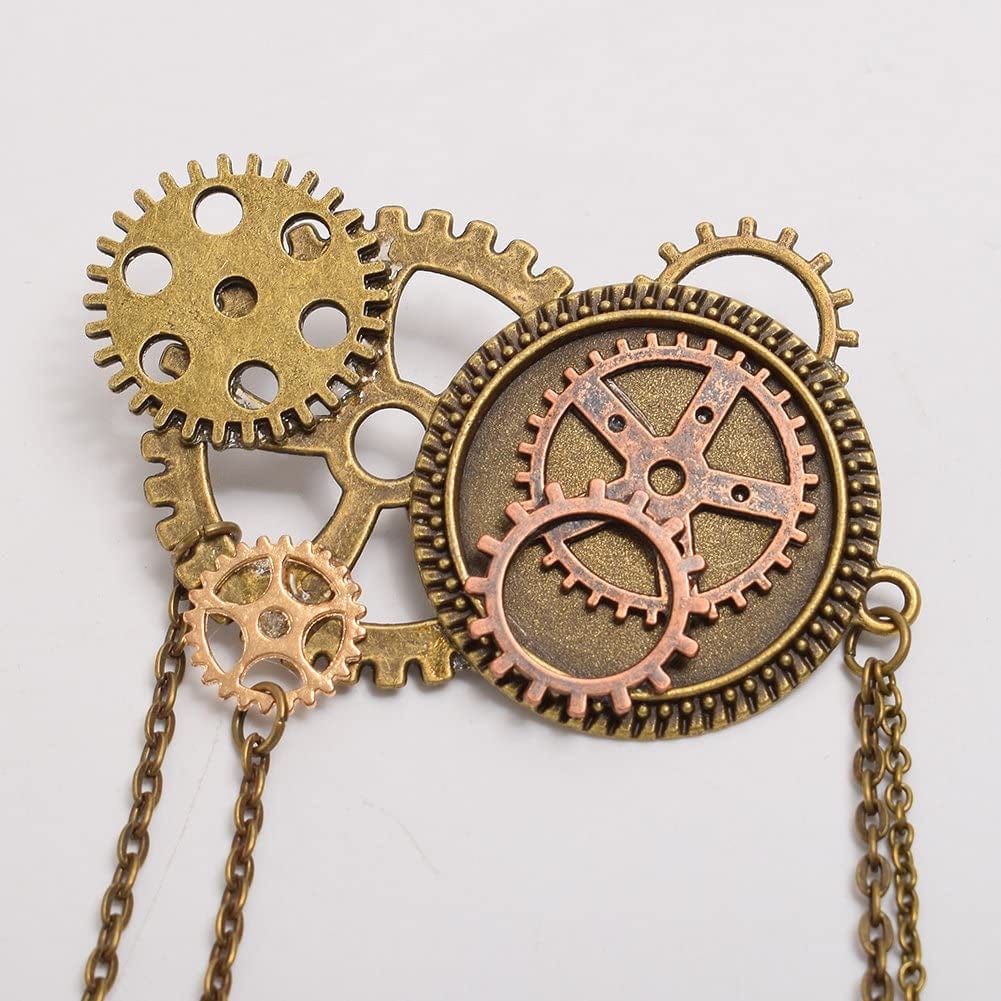 Unisex Steampunk Brooch Lapel Pin