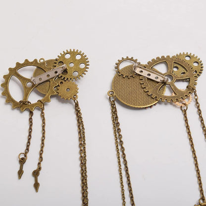 Unisex Steampunk Brooch Lapel Pin