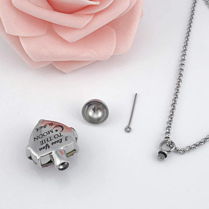 Urn Necklaces for Ashes "Always in My Heart" Heart Cremation Jewelry Memorial Pendant Birthstone Necklace