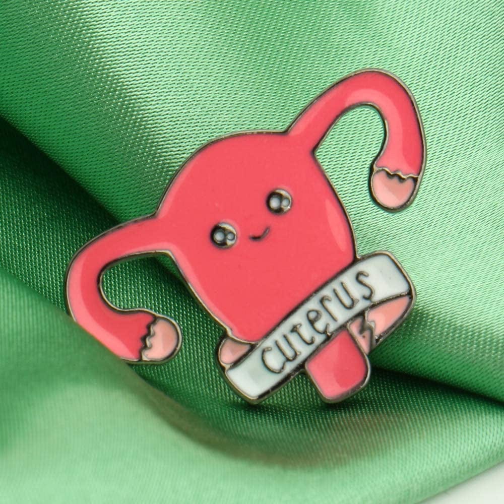 Uterus Pin Medical Pin Nurse Enamel Obgyn Pin Lapel Brooch Medical Gift for Doctor Medical Students