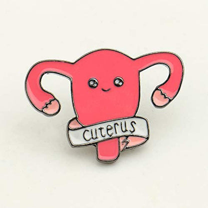 Uterus Pin Medical Pin Nurse Enamel Obgyn Pin Lapel Brooch Medical Gift for Doctor Medical Students