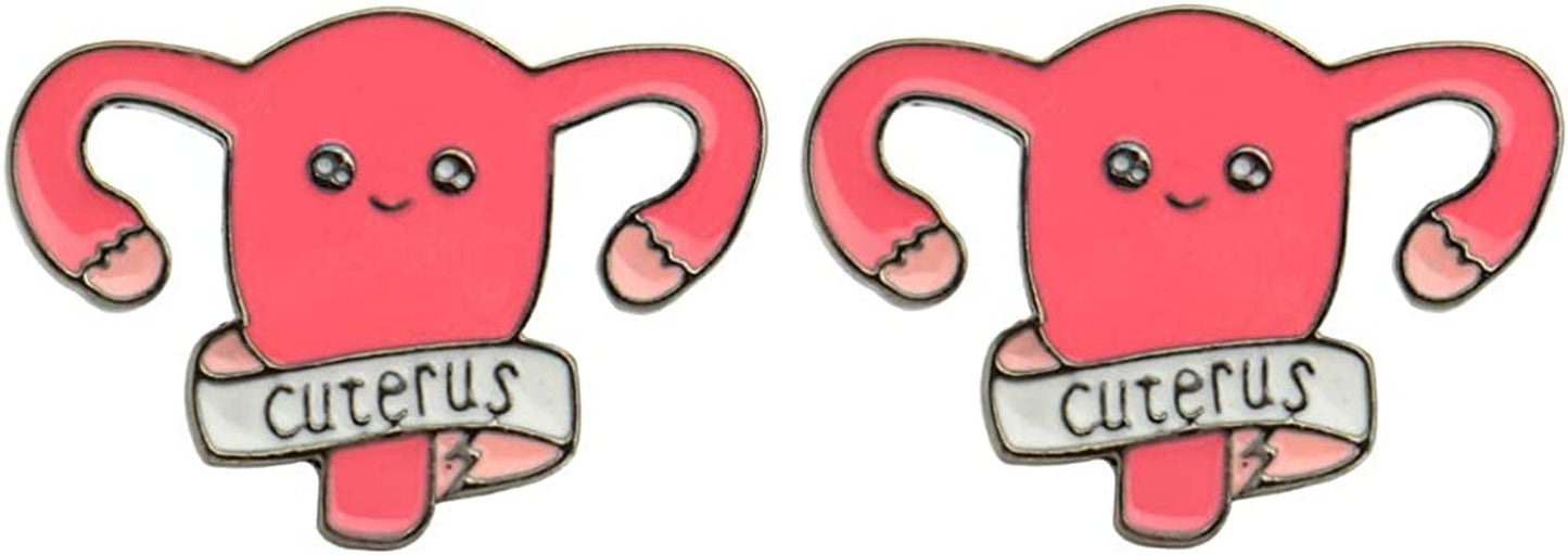 Uterus Pin Medical Pin Nurse Enamel Obgyn Pin Lapel Brooch Medical Gift for Doctor Medical Students