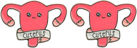 Uterus Pin Medical Pin Nurse Enamel Obgyn Pin Lapel Brooch Medical Gift for Doctor Medical Students
