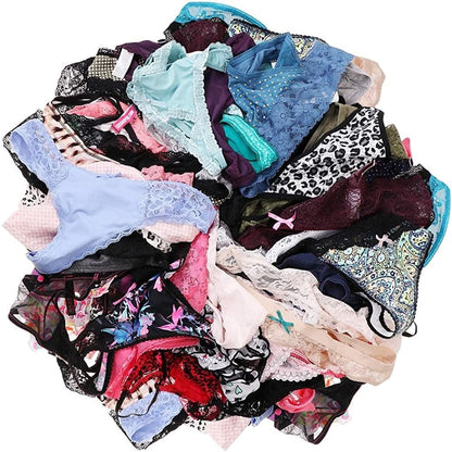 UWOCEKA Sexy Thongs for Women,Variety of T-Backs 10 Pack Sexy Underwear G-Strings Lacy Undies Panties Tanga Multicolor / Large