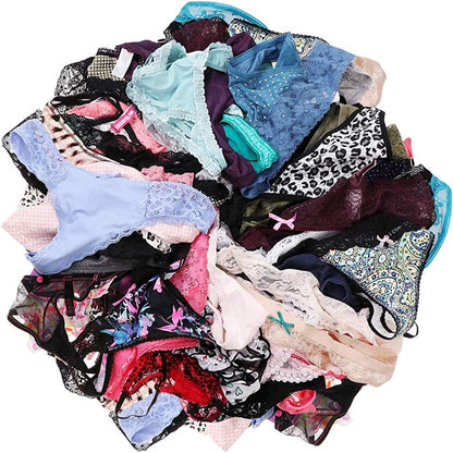 UWOCEKA Sexy Thongs for Women,Varity of T-Backs Sexy Underwear 20 Pack of G Strings Lacy Undies Panties Tanga