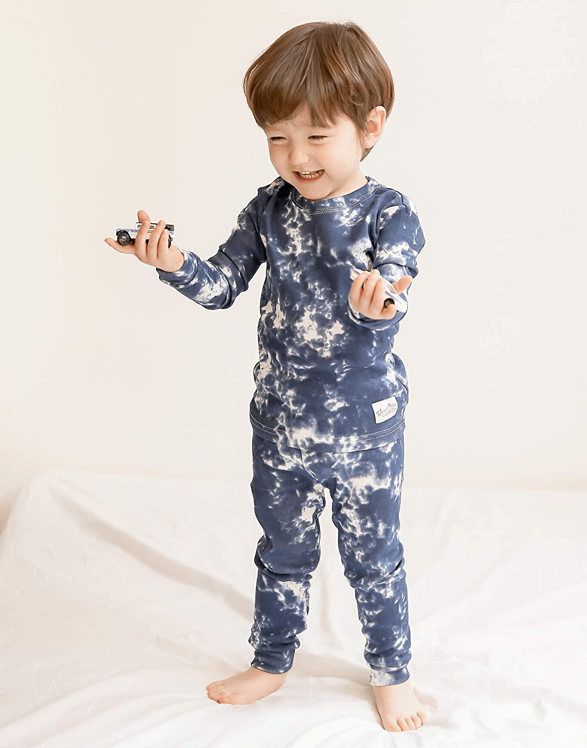 VAENAIT BABY 12M-12 Toddler Kids Boys Girls 100% Cotton Marbling Sung Fit Sleepwear Pajamas 2Pcs Pjs Set Apparel & Accessories > Clothing > Sleepwear & Loungewear > Pajamas Kylie Max   