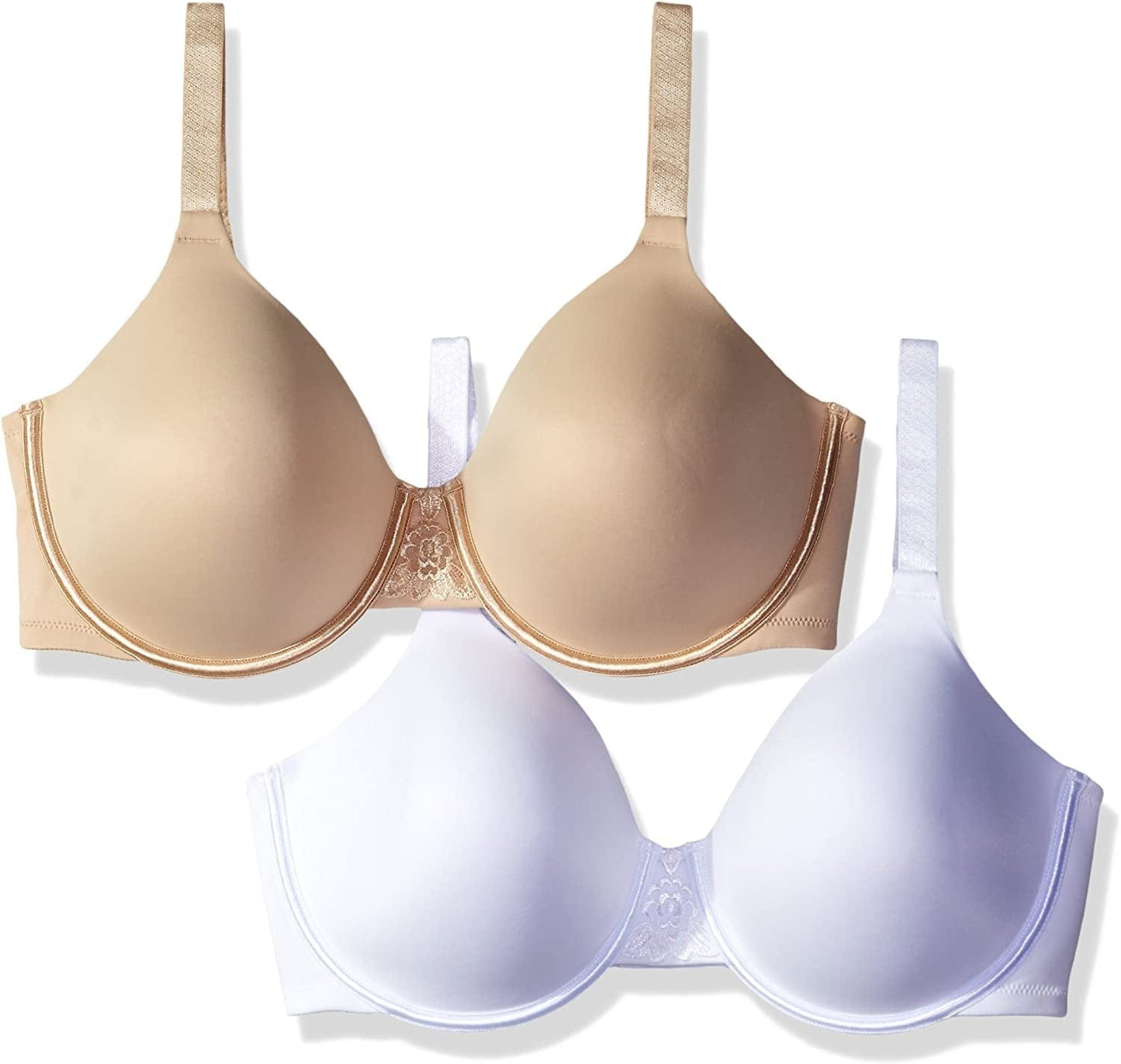 Vanity Fair Women'S Beauty Back Full Figure Underwire Bra 76380 Star White/Damask Neutral / 42DD