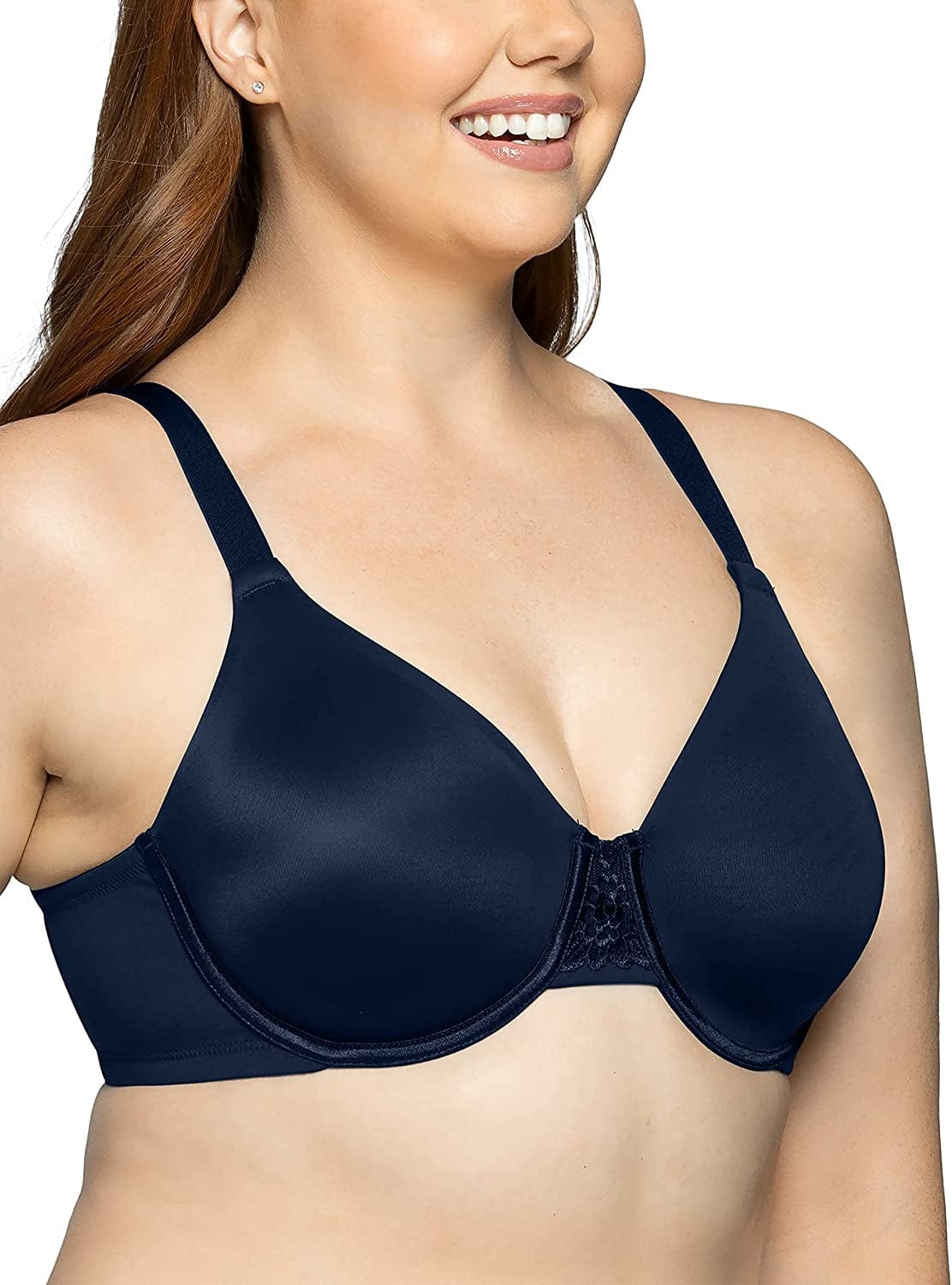 Vanity Fair Women'S Beauty Back Smoothing Minimizer Bra (36C-42H) Ghost Navy / Beauty Back / 36G