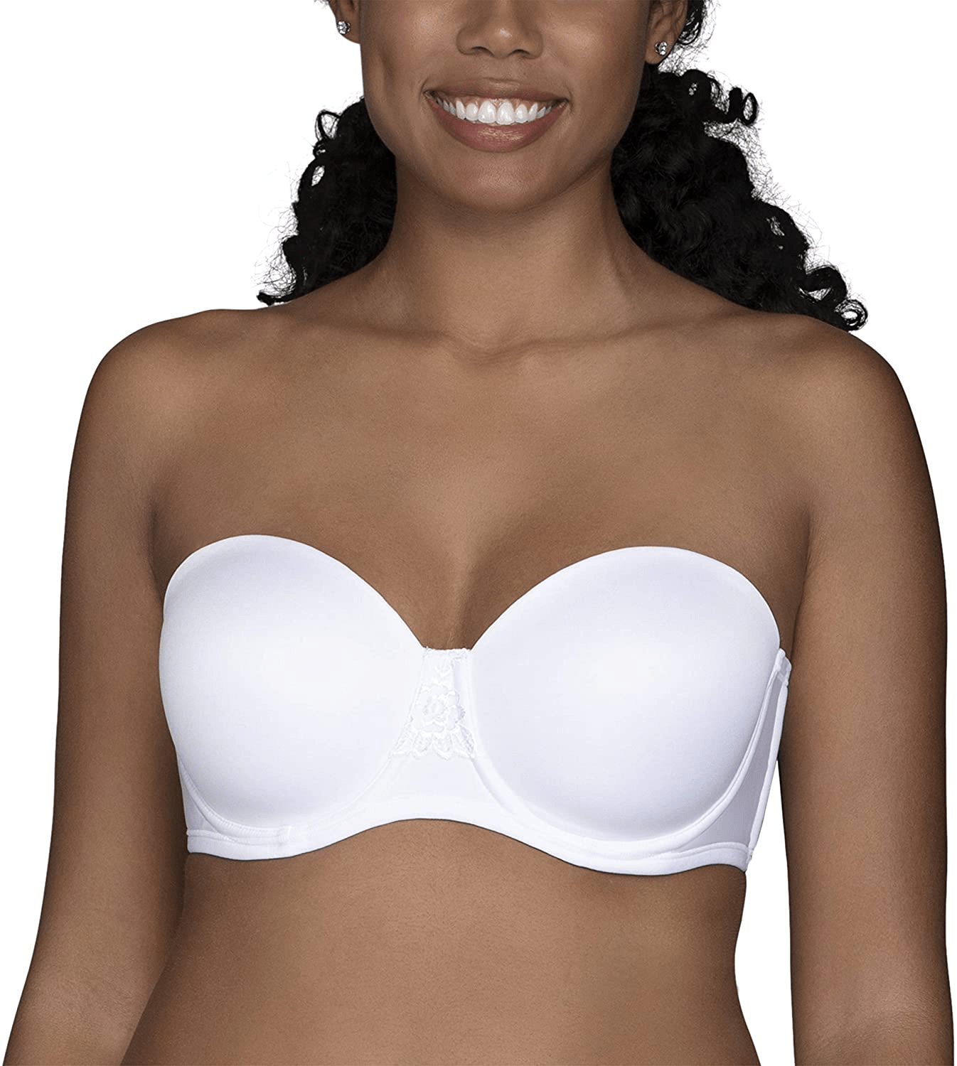 Vanity Fair Women's Beauty Back Smoothing Strapless Bra (34B - 44DD) Star White / 44C