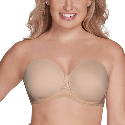 Vanity Fair Women's Beauty Back Smoothing Strapless Bra (34B - 44DD) Rose Beige / 36DD