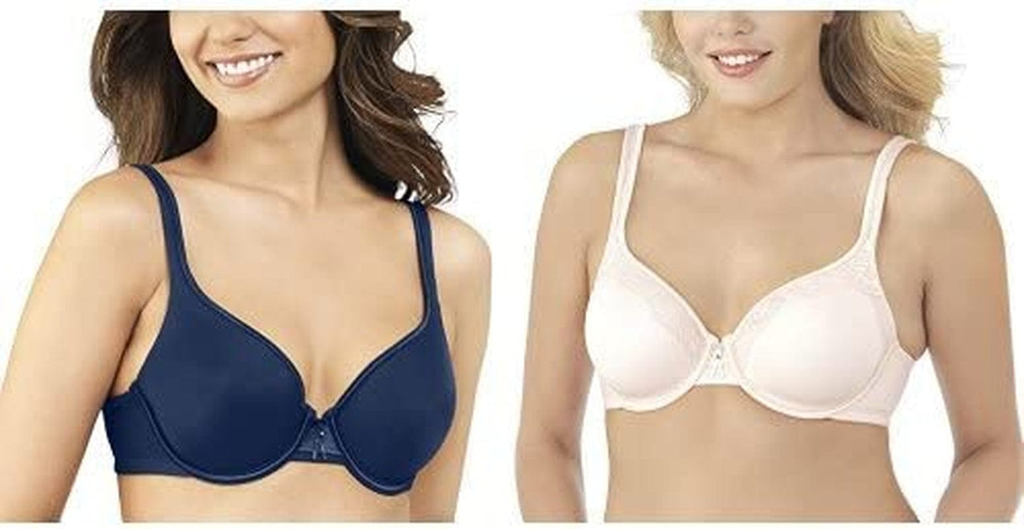 Vanity Fair Women'S Body Caress Full Coverage Underwire Bra 75335 Times Square Navy/Sheer Quartz Lace / 2 / 38B