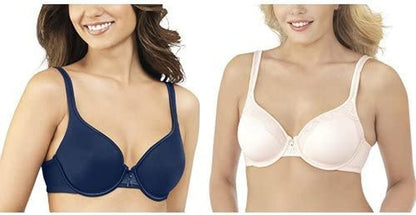 Vanity Fair Women'S Body Caress Full Coverage Underwire Bra 75335 Times Square Navy/Sheer Quartz Lace / 2 / 38B