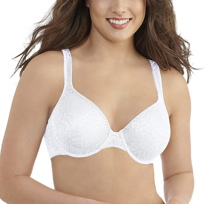 Vanity Fair Women'S Body Shine Full Coverage Underwire Bra 75298 Star White Jacquard / 40C