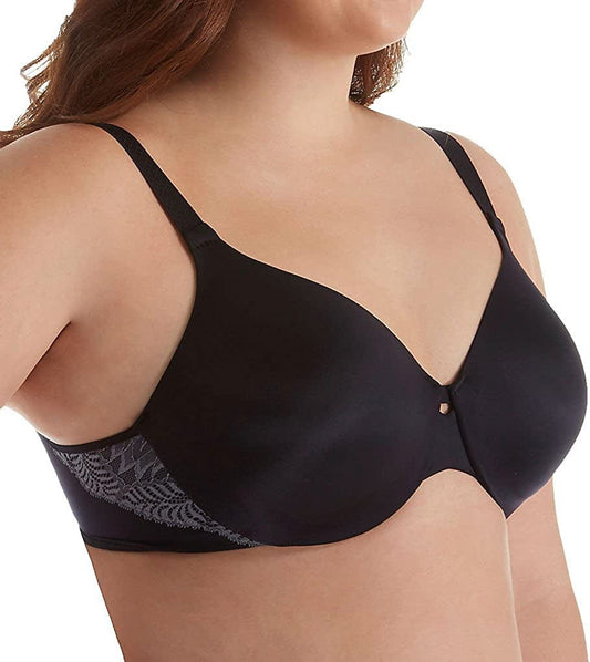 Vanity Fair Women'S Comfort Where It Counts Full Figure Underwire Bra 76364 Midnight Black Charcoal Ash / 36D